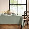 Threadmade Home Laurel Solid Texture Water Resistant Tablecloth, Sage - 60"W x 144"L